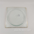 Gold Rim Glass Plates Charger